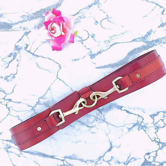 💕Michael Kors Genuine Leather Waist Belt SZ XS - Picture 1 of 9